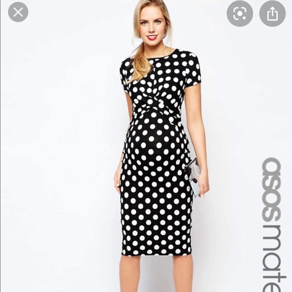 ASOS Polkadot Maternity Dress